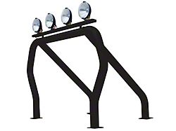 Go Rhino Single Bar/Single Kicker Bed Bar; Black (10-25 RAM 2500)