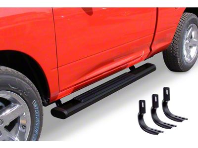 Go Rhino 6-Inch OE Xtreme Side Step Bars; Black (10-25 RAM 3500 Regular Cab)