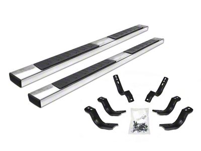 Go Rhino 6-Inch OE Xtreme II Side Step Bars; Polished (03-09 RAM 3500 Quad Cab)