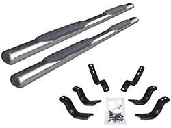 Go Rhino 4-Inch 1000 Series Side Step Bars; Polished (19-26 Ranger SuperCrew)