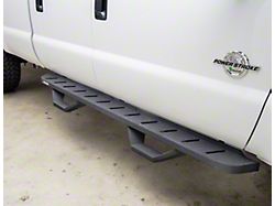 Go Rhino RB10 Running Boards with Drop Steps; Textured Black (19-26 Ranger SuperCrew)