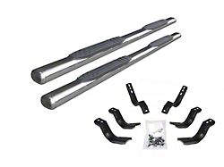 Go Rhino 4-Inch 1000 Series Side Step Bars; Polished (04-13 Sierra 1500 Crew Cab)