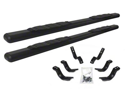 Go Rhino 5-Inch 1000 Series Side Step Bars; Textured Black (19-25 Sierra 1500 Crew Cab)