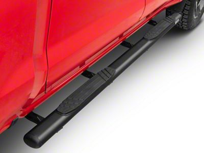 Go Rhino 4-Inch OE Xtreme Side Step Bars; Textured Black (19-25 Sierra 1500 Crew Cab)
