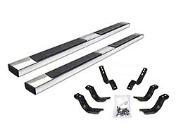 Go Rhino 6-Inch OE Xtreme II Side Step Bars; Polished (14-18 Sierra 1500 Double Cab)