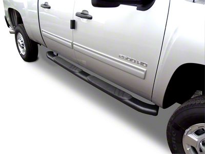 Go Rhino 5-Inch OE Xtreme Composite Side Step Bars; Chrome (19-24 Sierra 1500 Double Cab)