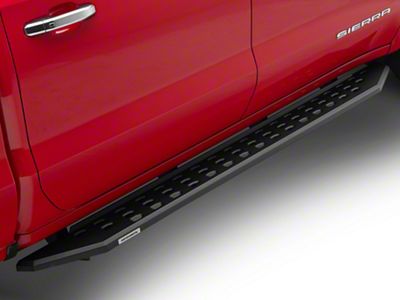 Go Rhino RB20 Running Boards; Textured Black (19-24 Sierra 1500 Crew Cab)