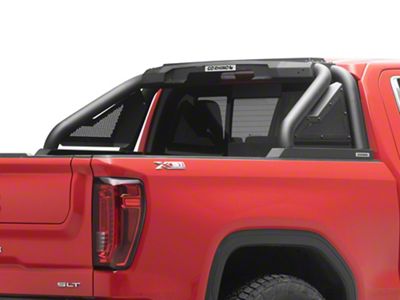Go Rhino Sport Bar 2.0 Roll Bar with Power Actuated Retractable Light Mount; Textured Black (19-25 Sierra 1500)