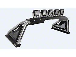 Go Rhino Sport Bar 2.0 Roll Bar with Power Actuated Retractable Light Mount; Polished (20-26 Sierra 2500 HD)