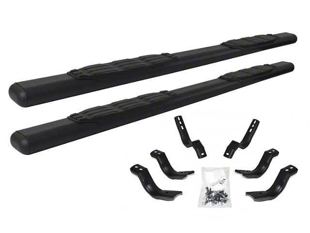Go Rhino 5-Inch 1000 Series Side Step Bars; Textured Black (20-24 Sierra 3500 HD Double Cab)