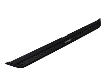 Go Rhino Dominator Xtreme DSS Slider Side Step Bars; Textured Black (11-19 6.0L Sierra 3500 HD Extended/Double Cab)