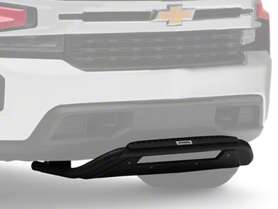 Go Rhino RC3 LR Skid Plate Bull Bar with 20-Inch LED Light Bar Mount; Textured Black (19-25 Silverado 1500)