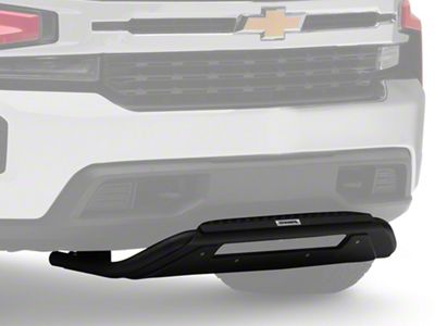 Go Rhino RC3 LR Skid Plate Bull Bar with 20-Inch LED Light Bar Mount; Textured Black (19-24 Silverado 1500)