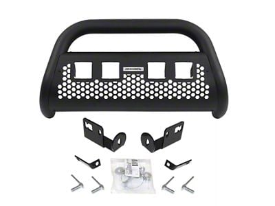 Go Rhino RC2 LR Bull Bar with Four Cube Light Mounting Brackets; Textured Black (07-13 Silverado 1500)