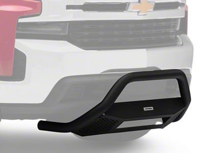 Go Rhino RC4 LR Bull Bar with 20-Inch LED Light Bar Mount; Textured Black (19-25 Silverado 1500, Excluding ZR2)