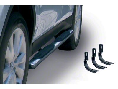 Go Rhino 4-Inch OE Xtreme Side Step Bars; Polished (07-13 Silverado 1500 Extended Cab)