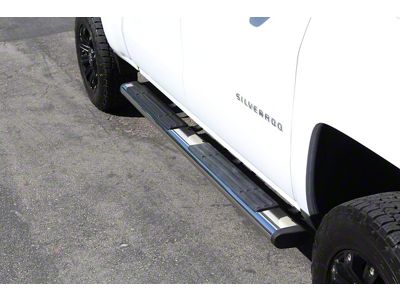Go Rhino 6-Inch OE Xtreme Side Step Bars; Polished (14-18 Silverado 1500 Double Cab)