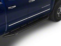 Go Rhino RB20 Running Boards; Textured Black (14-18 Silverado 1500 Double Cab)