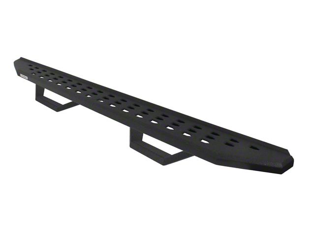 Go Rhino RB20 Running Boards with Drop Steps; Protective Bedliner Coating (14-18 Silverado 1500 Double Cab)