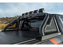 Go Rhino Sport Bar 2.0 Roll Bar with Power Actuated Retractable Light Mount; Polished (19-25 Silverado 1500)