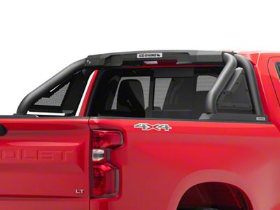 Go Rhino Sport Bar 2.0 Roll Bar with Power Actuated Retractable Light Mount; Textured Black (19-25 Silverado 1500)