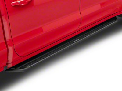 Go Rhino Dominator Xtreme DSS Slider Side Step Bars; Textured Black (19-24 Silverado 1500 Crew Cab)