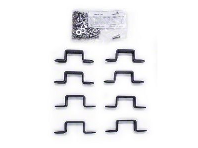 Go Rhino Sport Bar 2.0 Roll Bar 3-Inch Cube Light Mounting Brackets; Textured Black (14-18 Silverado 1500)