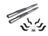 Go Rhino 4-Inch 1000 Series Side Step Bars; Polished (17-25 F-250 Super Duty SuperCrew)