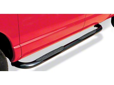 Go Rhino 3-Inch 4000 Series Cab Length Side Step Bars; Black (17-25 F-250 Super Duty SuperCrew)