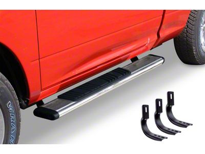 Go Rhino 5-Inch OE Xtreme Low Profile Side Step Bars; Polished (11-16 F-250 Super Duty Regular Cab)