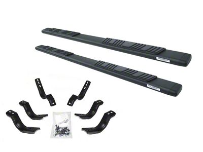 Go Rhino 5-Inch OE Xtreme Low Profile Side Step Bars; Textured Black (17-25 F-250 Super Duty SuperCrew)
