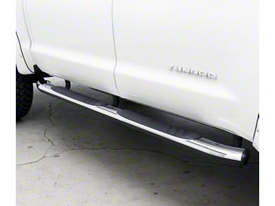 Go Rhino 5-Inch OE Xtreme Composite Side Step Bars; Chrome (17-24 F-250 Super Duty SuperCab)