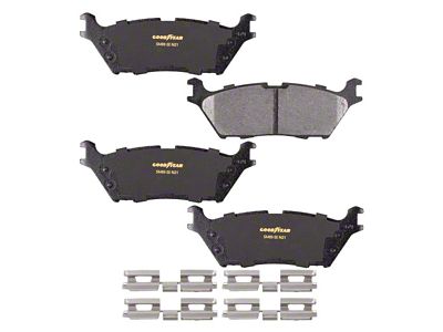 Goodyear Brakes Truck and SUV Carbon Ceramic Brake Pads; Rear Pair (15-20 F-150 w/ Electric Parking Brake)