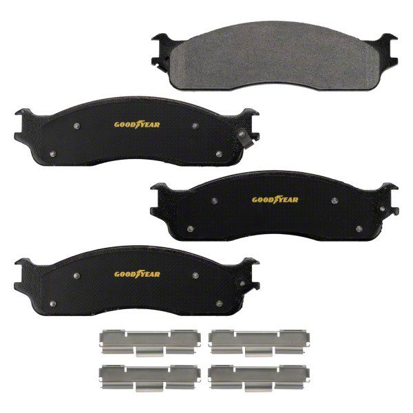 Goodyear Brakes RAM 1500 Truck and SUV Carbon Ceramic Brake Pads; Front