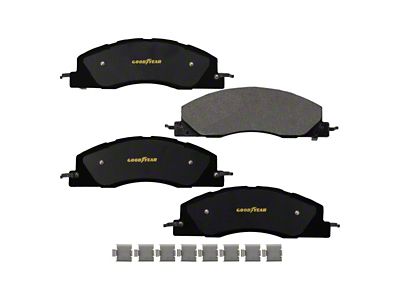 Goodyear Brakes Truck and SUV Carbon Ceramic Brake Pads; Front Pair (09-18 RAM 3500)