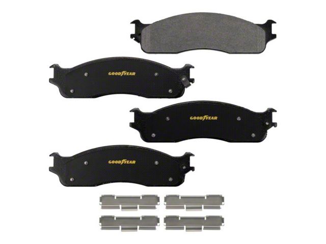 Goodyear Brakes Truck and SUV Carbon Ceramic Brake Pads; Front Pair (03-08 RAM 3500)