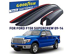 Goodyear Car Accessories Shatterproof in-Channel Window Deflectors (09-14 F-150 SuperCrew)