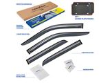 Goodyear Car Accessories Shatterproof Tape-On Window Deflectors (19-25 RAM 3500 Crew Cab, Mega Cab)