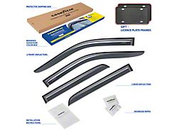 Goodyear Car Accessories Shatterproof Tape-On Window Deflectors (19-25 RAM 3500 Crew Cab, Mega Cab)