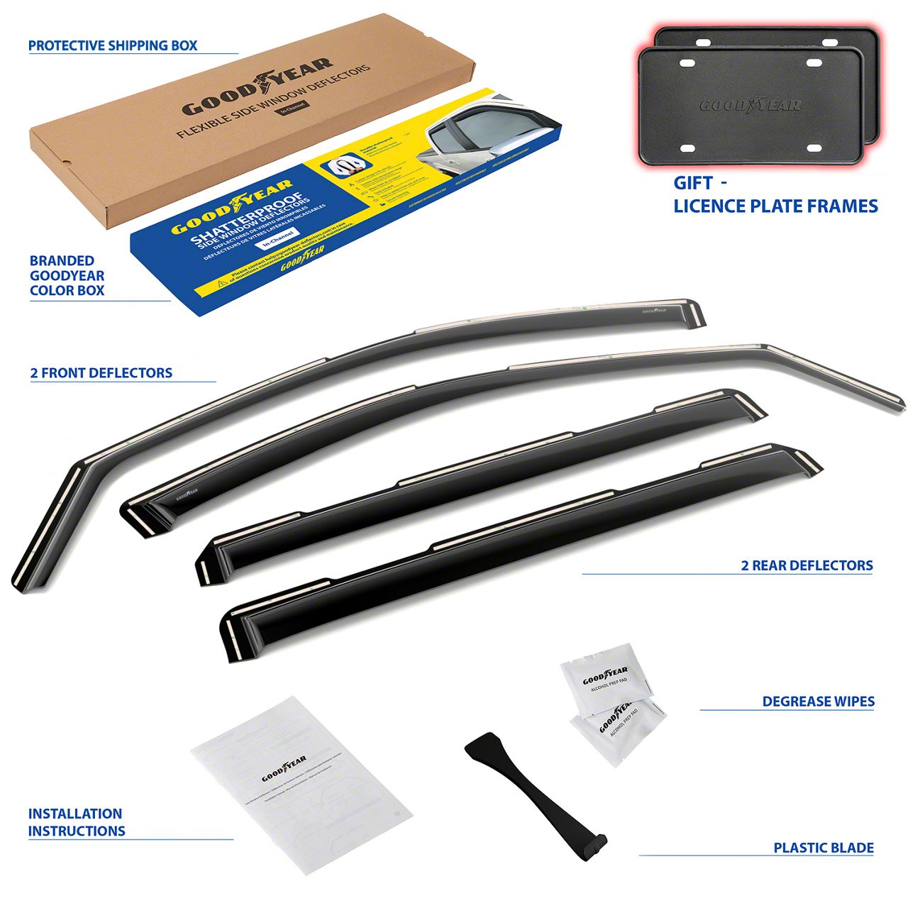 Driver Side Front Door Window Glass For 2020-2025 Silverado 2500 3500 & Sierra 2500 3500 4-Door