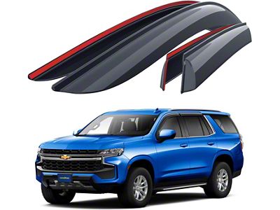 Goodyear Car Accessories Shatterproof Tape-On Window Deflectors (21-24 Yukon)