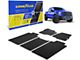 Goodyear Car Accessories Custom Fit Front and Rear Floor Liners; Black (15-20 F-150 SuperCrew)