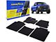 Goodyear Car Accessories Custom Fit Front and Rear Floor Liners; Black (15-20 F-150 SuperCab)