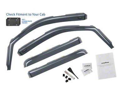 Goodyear Car Accessories Shatterproof in-Channel Window Deflectors (09-14 F-150 SuperCrew)