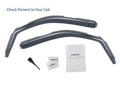 Goodyear Car Accessories Shatterproof in-Channel Window Deflectors (09-14 F-150 Regular Cab)