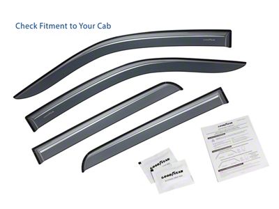 Goodyear Car Accessories Shatterproof Tape-On Window Deflectors (09-14 F-150 SuperCrew)