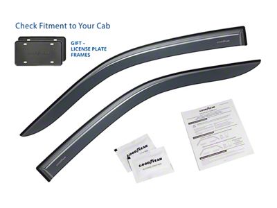 Goodyear Car Accessories Shatterproof Tape-On Window Deflectors (04-14 F-150 Regular Cab)