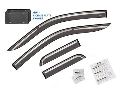 Goodyear Car Accessories Shatterproof Tape-On Window Deflectors (04-14 F-150 SuperCab)