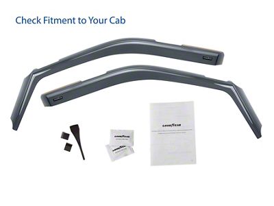 Goodyear Car Accessories Shatterproof in-Channel Window Deflectors (17-25 F-350 Super Duty Regular Cab)