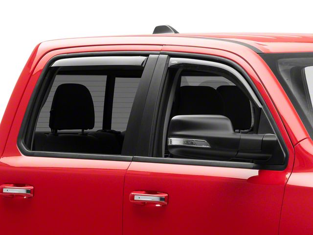 Goodyear Car Accessories Shatterproof in-Channel Window Deflectors (19-24 RAM 1500 Crew Cab)